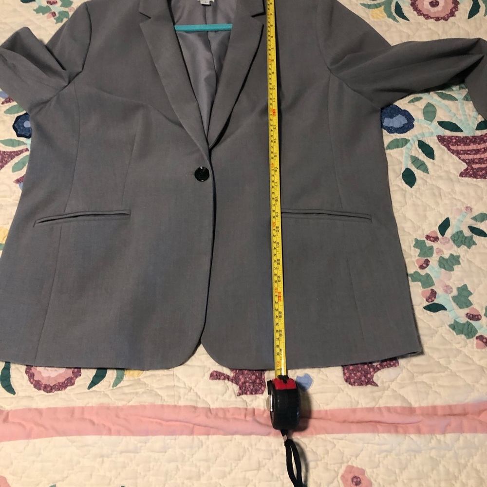 Jcrew gray cotton blazer - Picture 4 of 5